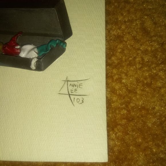 Annie Lee clown plaque - Valentine - Picture 2 of 6